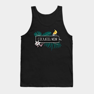 Aesthetic Minimal Cockatiel Mom design Tank Top